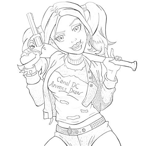 harley queen disegno|Harley Quinn da colorare